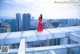 Beauty Crystal Lee ventured into blooming on the roof of a high-rise building (8 photos) P1 No.6d6be4