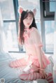 Myua 뮤아, [DJAWA] Catgirl in Pink Set.01 P10 No.1e575b Image No. 59